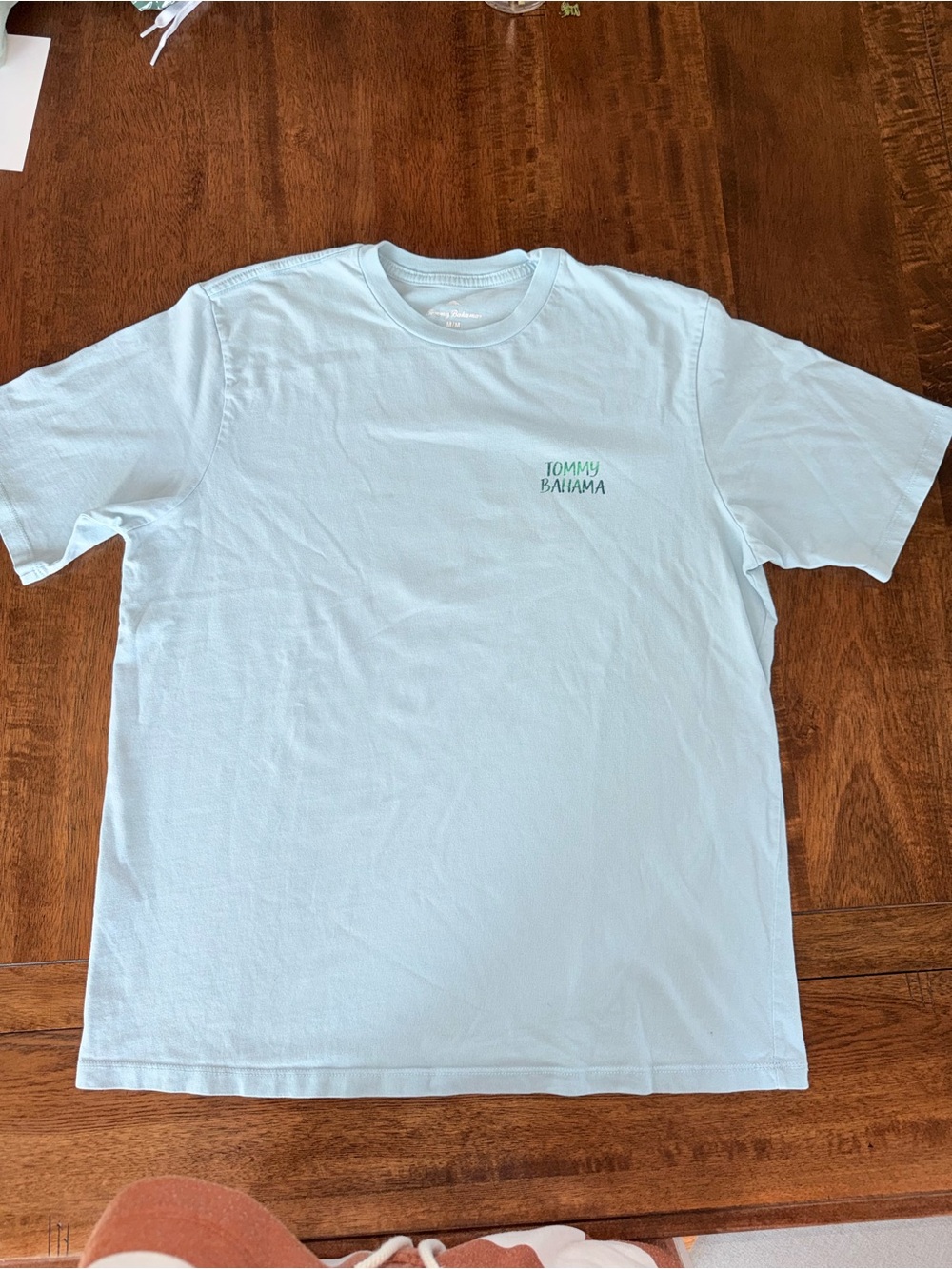 Tommy Bahama Light Blue Short-Sleeve Bar Logo Tee - Picture 9 of 9